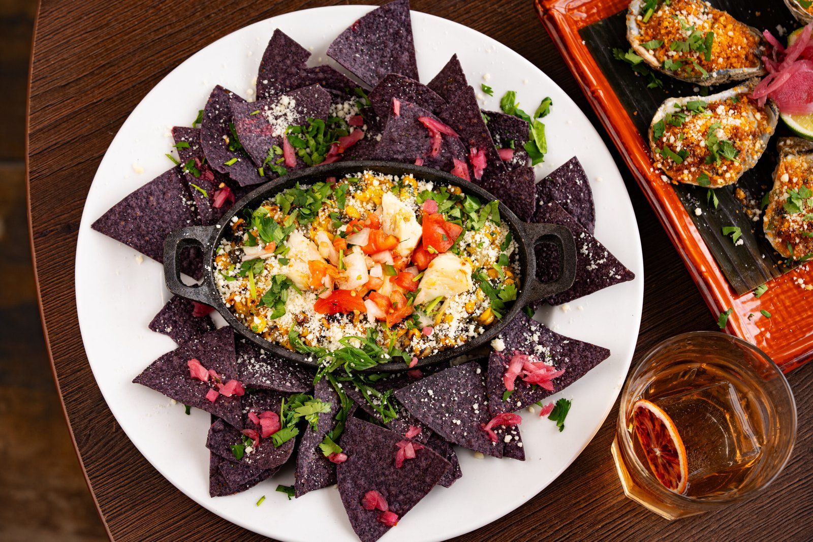 Elote poblano & crab dip